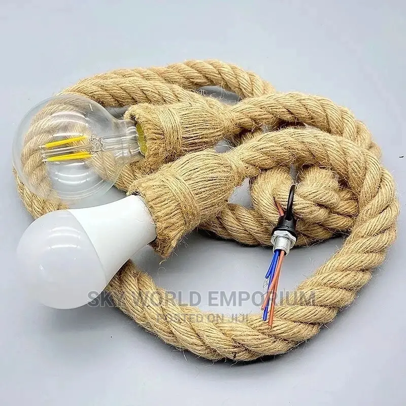 Vintage Hemp Rope Pendant