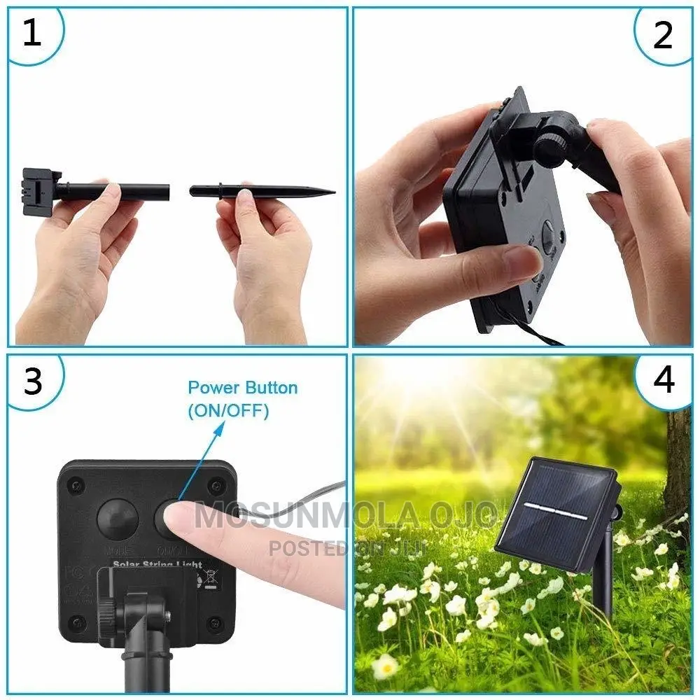 Solar LED String Outdoor Decorative Lights-Colorful