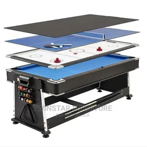 New Modern Multi 4 in 1 Snooker Tennis Hockey Pool Table