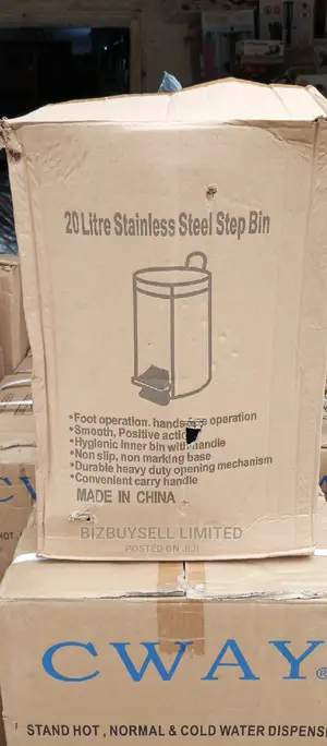 20litre Stainless Steel Step Bin.