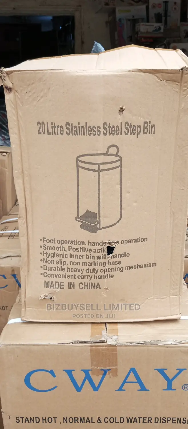 20litre Stainless Steel Step Bin.