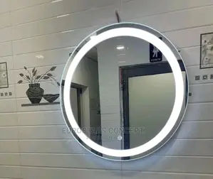 Round Plan Mirror With Light