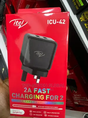 Itel 2A Fast Charging UK Type Charger KIT
