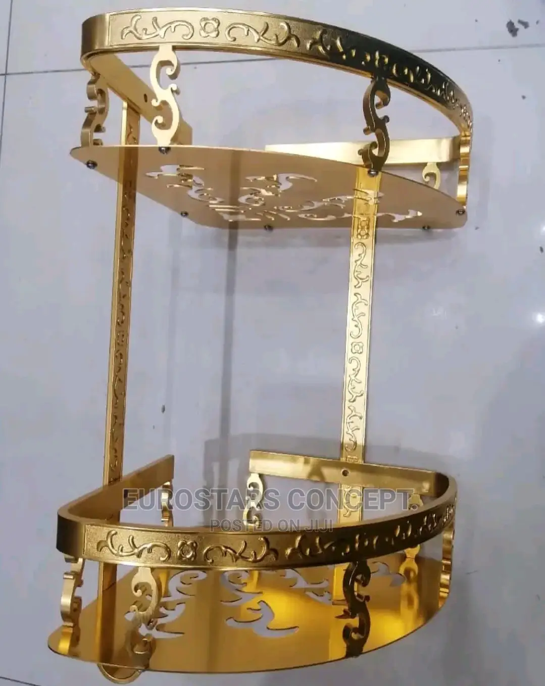 Royal Gold Wall Baskets Shelf
