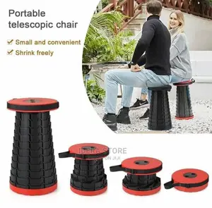 Foldable Retractable Stool Telescopic Adults Kids Chair
