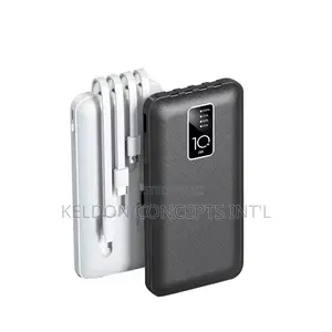 10,000mah Fast Charging Powerbank Inbuilt Cables