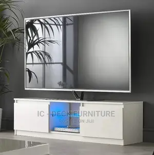 TVS11 Portable 4ft TV Stand W/ Multiple Colors Light, 50" TV Max