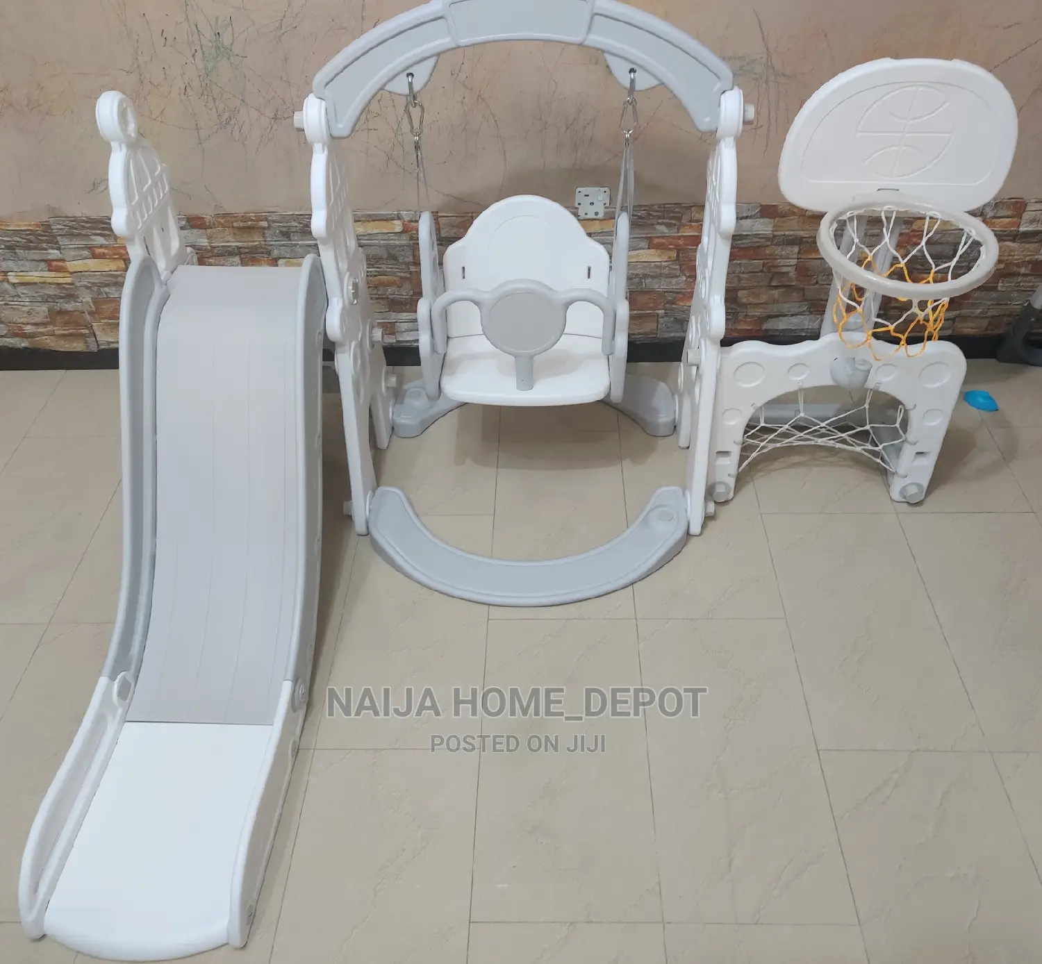 Childrens Slide Swing Etc Play Set