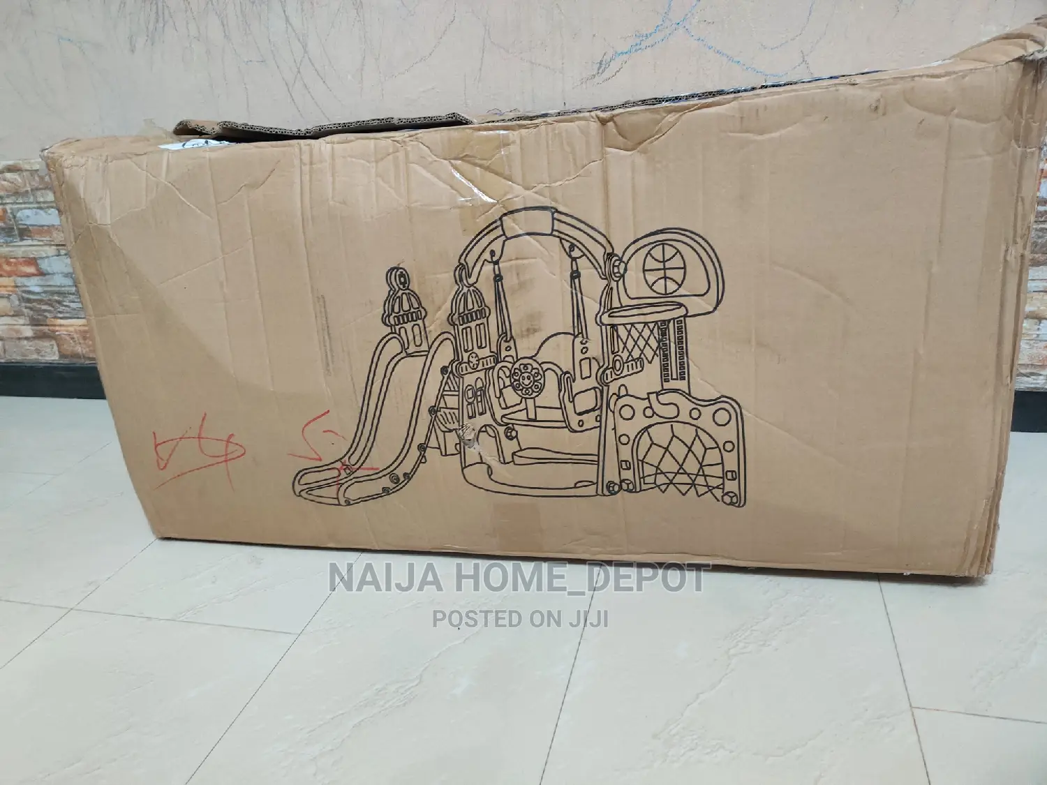 Childrens Slide Swing Etc Play Set