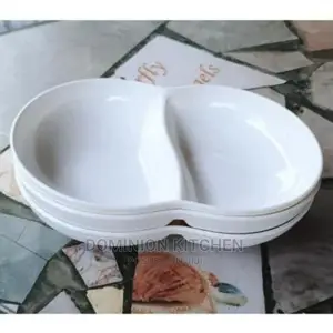 2 Compartment Unbreakable Ceramic Plate