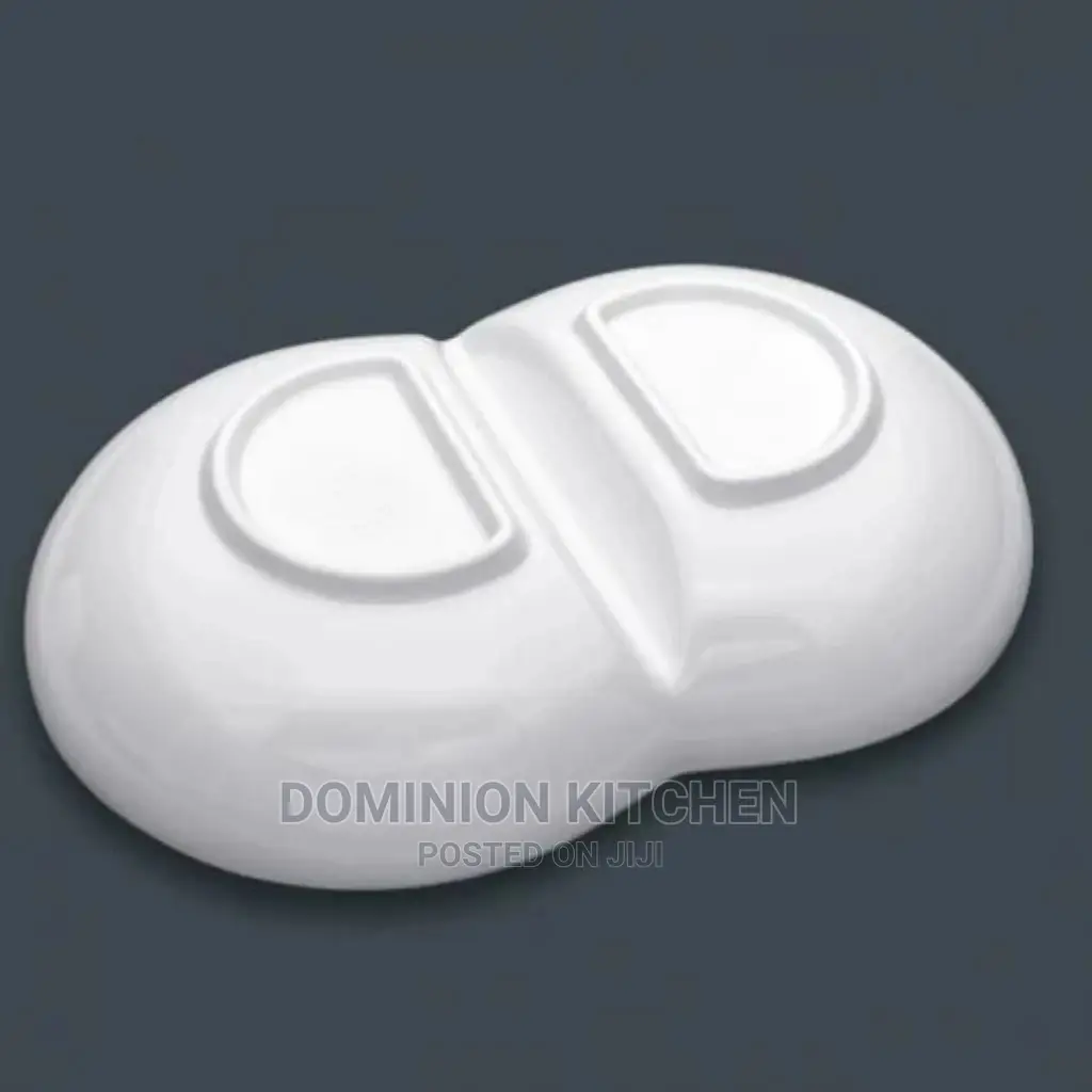 2 Compartment Unbreakable Ceramic Plate