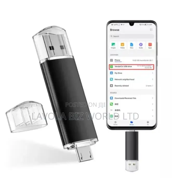 2 in 1 Otg Usb Flash Drive