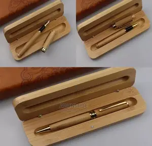 Wooden Bamboo Pen With Case