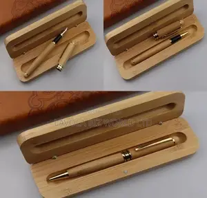 Wooden Bamboo Pen With Case