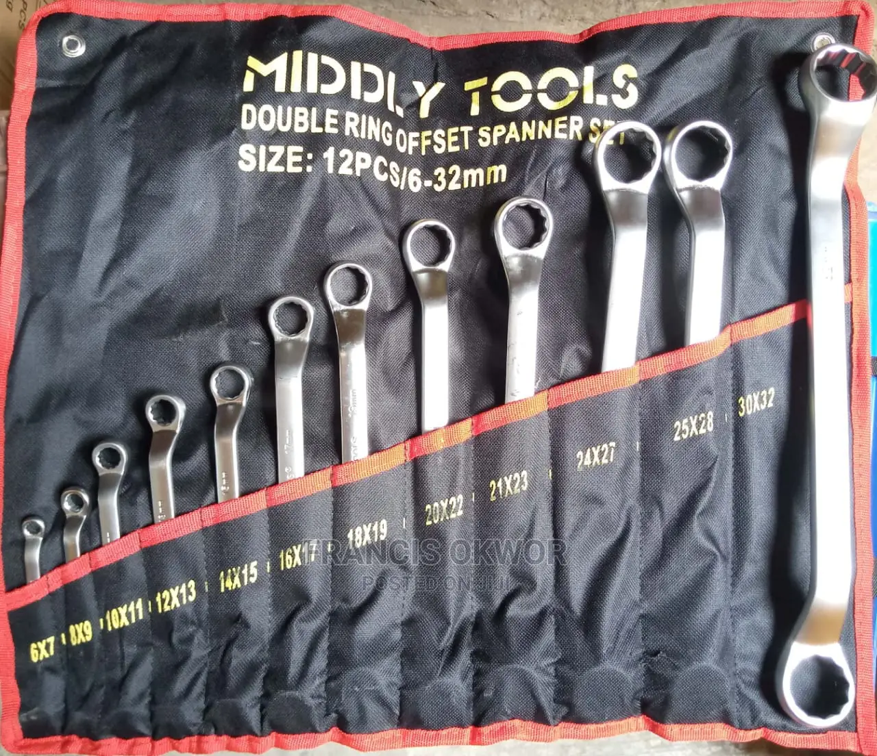 12pcs Middly Ring Spanner Set