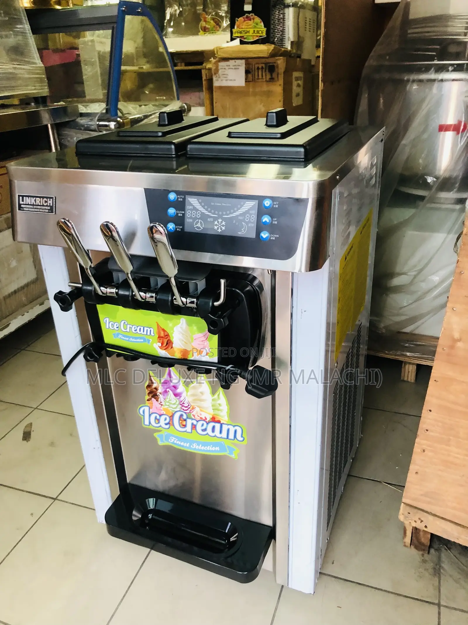 WARRANTIED Ice Cream Machine/Linkrich Soft Ice Cream Machine