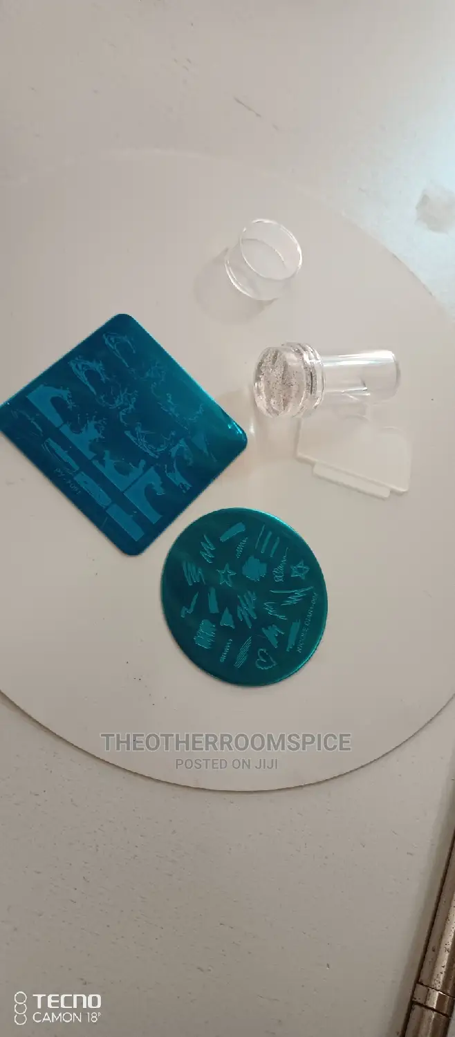 Silicone Transparent Nail Art Stamping Kit Manicure Template