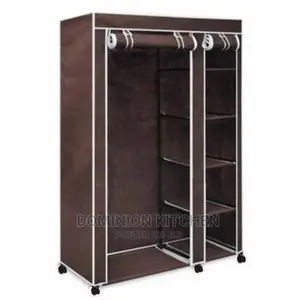 Collapsible Roll-Up Mobile Wardrope With Wheels