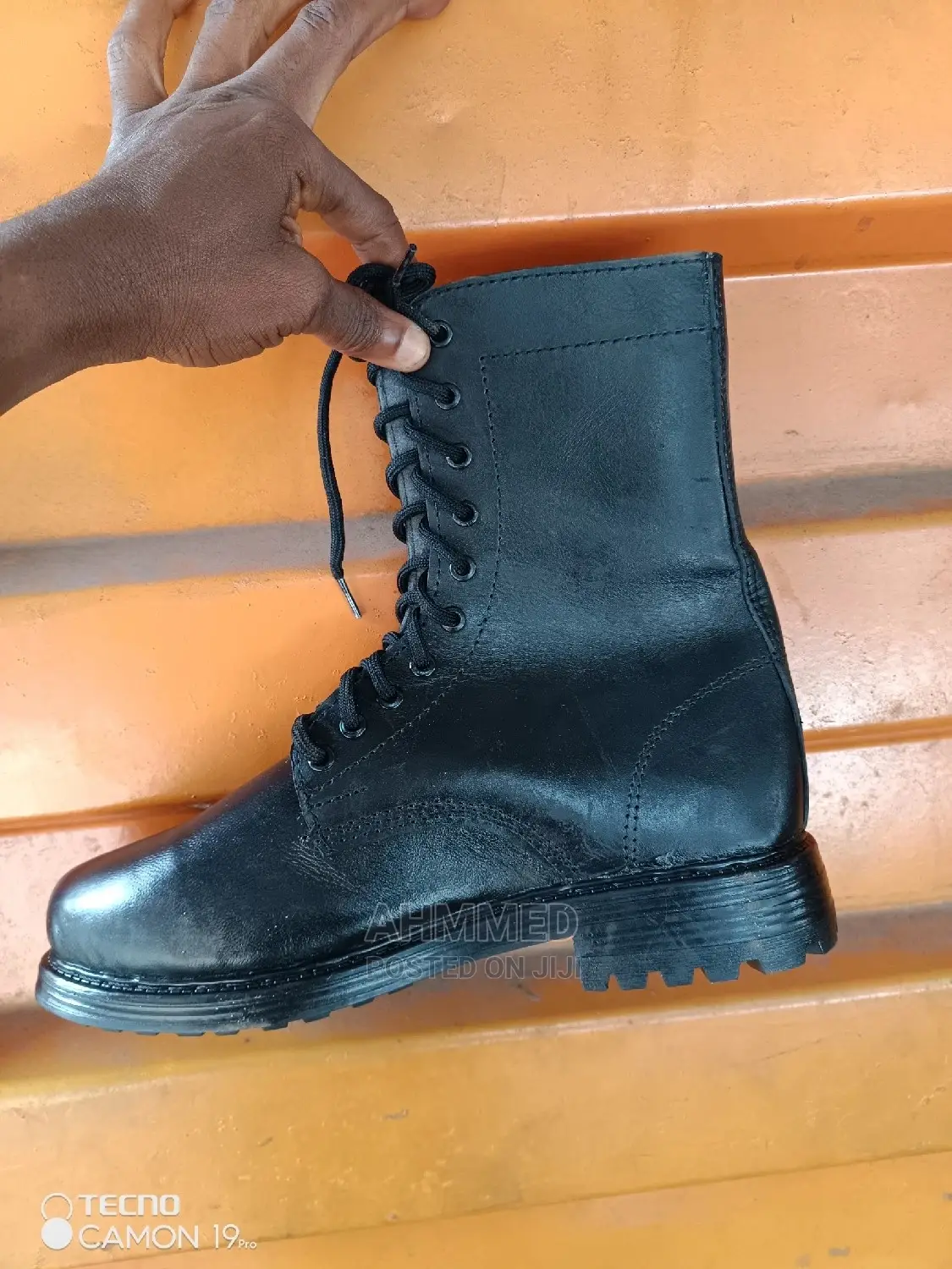 Leather Security Boots