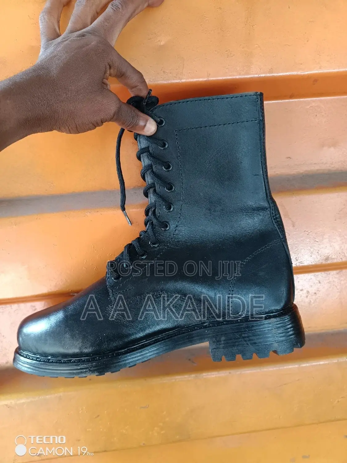 Leather Security Boots