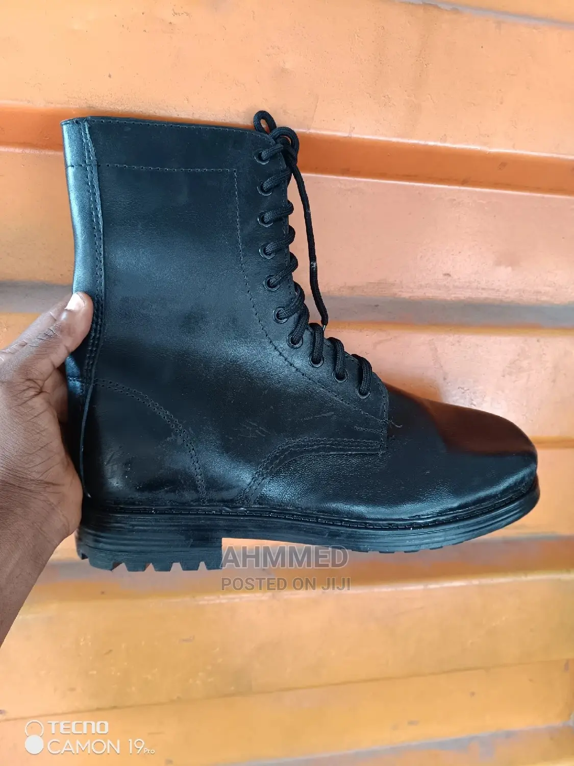 Leather Security Boots