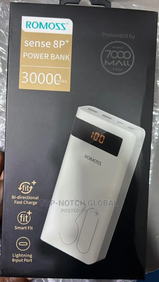 sense 8p+ romoss power bank 30000mah price