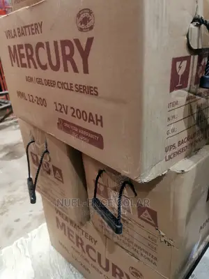 Original 12v 200ah Mercury Korea Battery