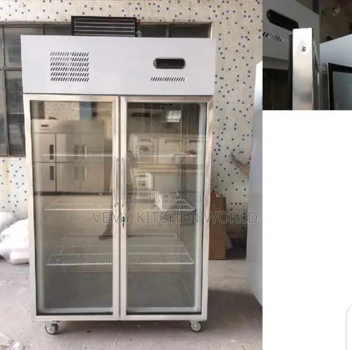 Stainless Double Doors Industrial Fridge