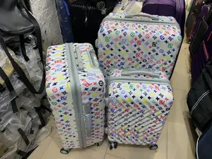 Set Durable Plastic Traveling Luggage
