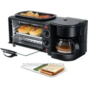 3in 1 Breakfast Station-Oven Coffee Maker and Hot Plate