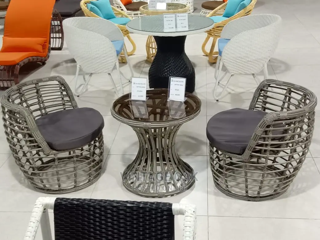 Classic Outdoor Table With Two Chairs.