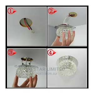 Modern LED Chandelier Mounted Gallery Warm Ceiling Light