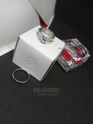Silver Low Budget Set of Wedding Ring 012 - Silver