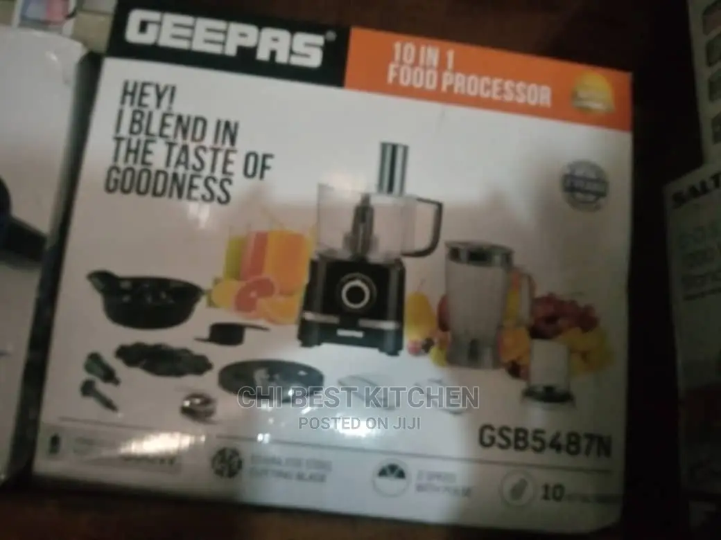 Geepas Food Processor + Blender Juicer - 10 in 1