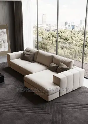 L Shaped Fabric Sofa