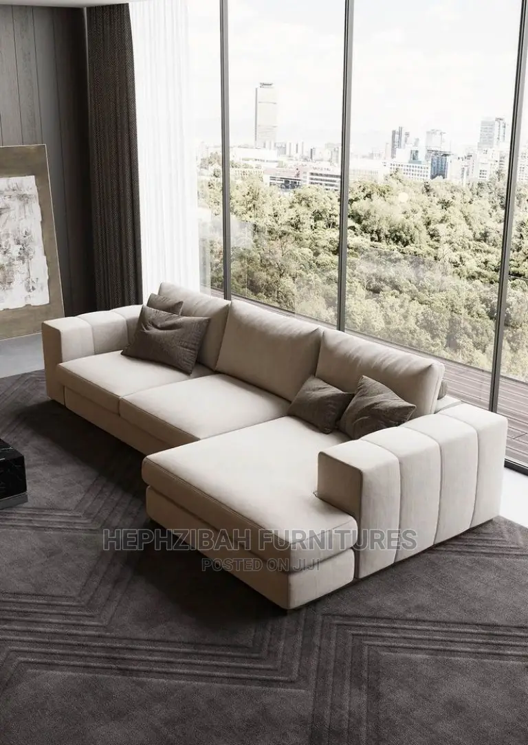 L Shaped Fabric Sofa