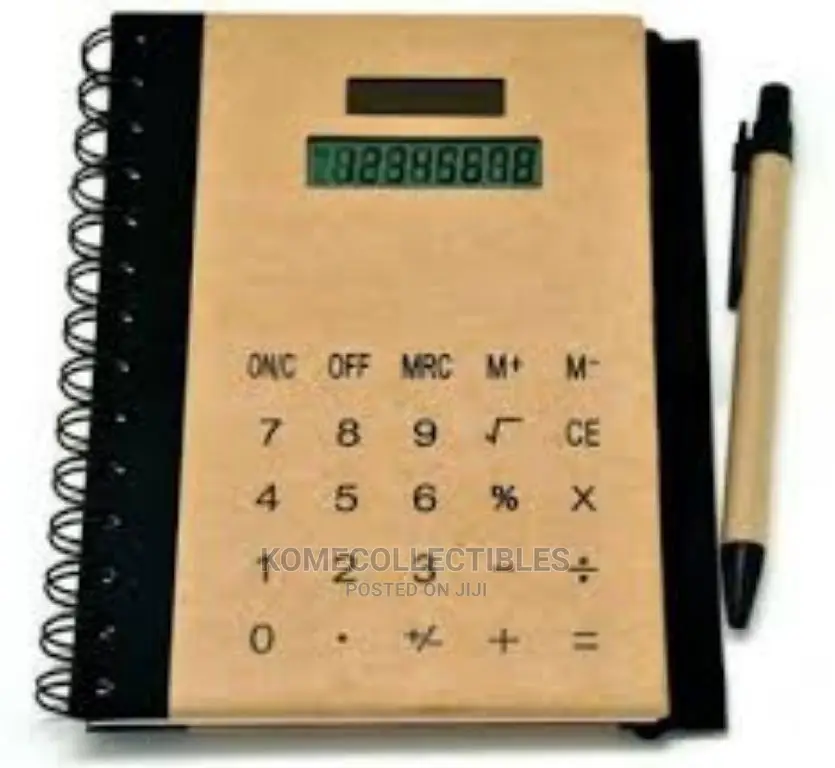 Note Pad With Inbuilt Solar Calculator