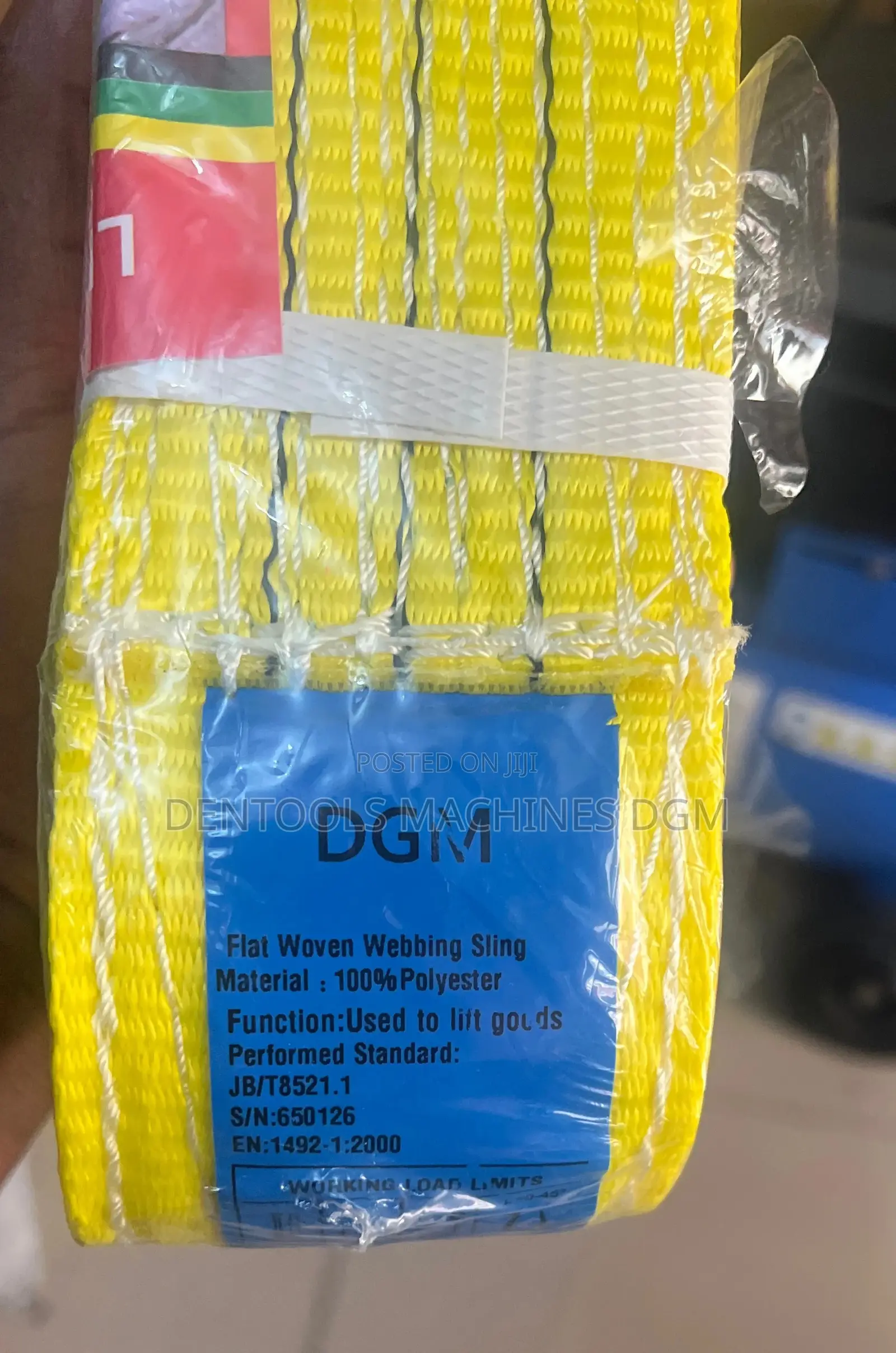 3 Ton Flat Polyester Woven Webbing Lifting Sling Belt DGM
