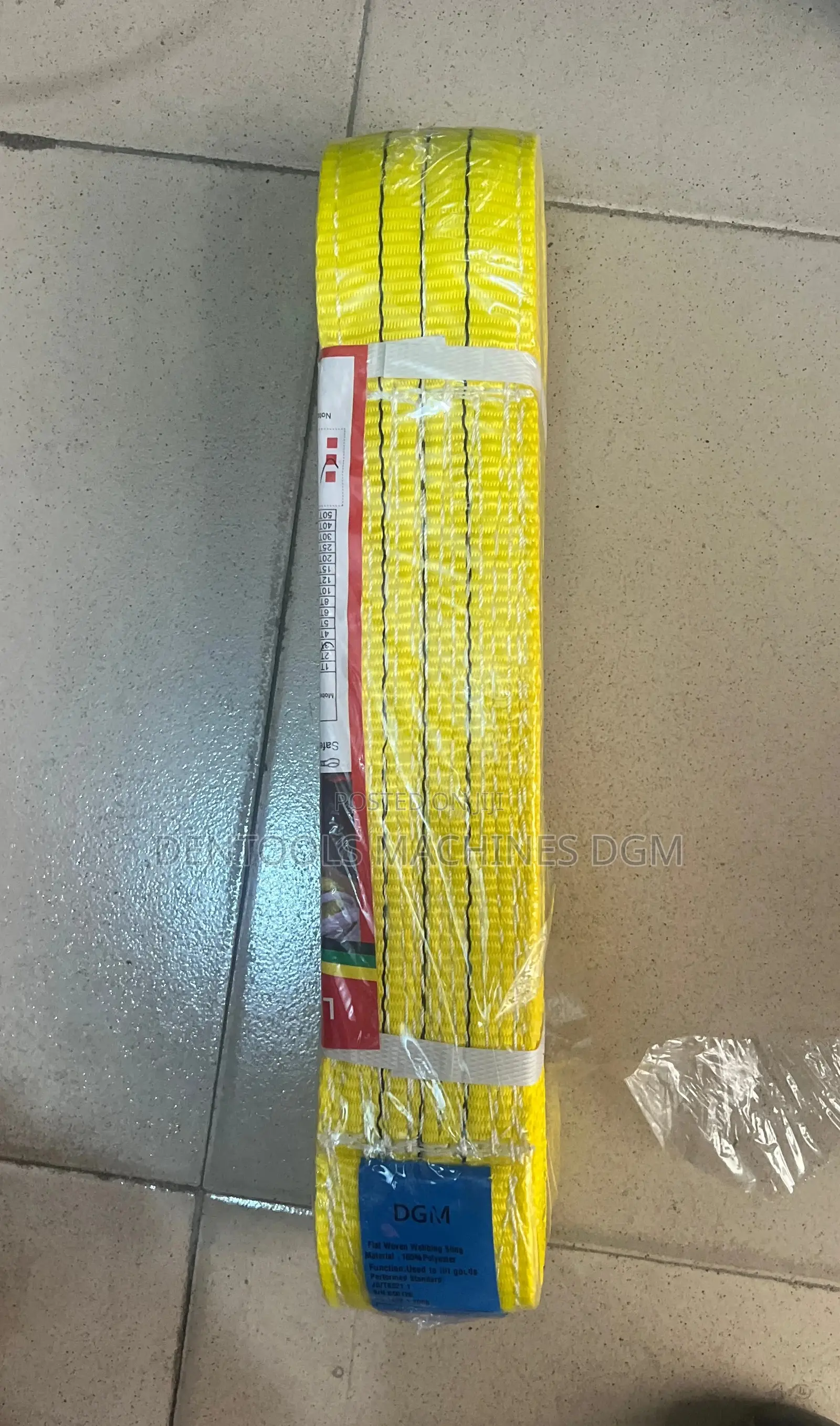 3 Ton Flat Polyester Woven Webbing Lifting Sling Belt DGM