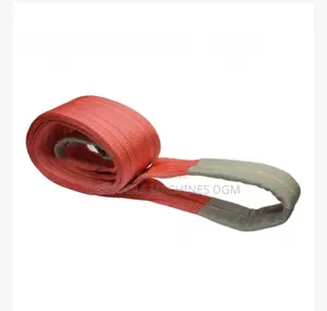 5 Ton Flat Polyester Woven Webbing Lifting Sling Belt DGM