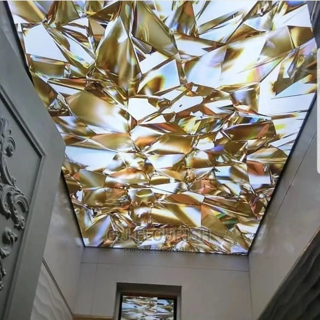 Golden 3D Stretch Ceiling