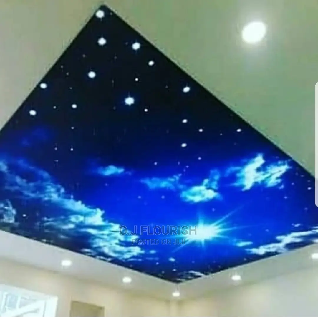 Golden 3D Stretch Ceiling