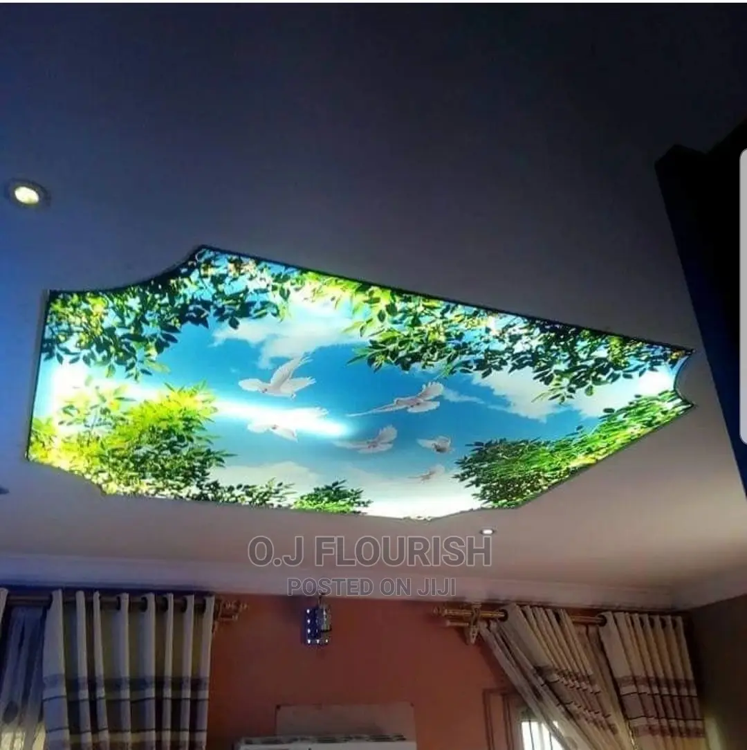Golden 3D Stretch Ceiling