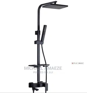 Black Original Shower With Soap Dish