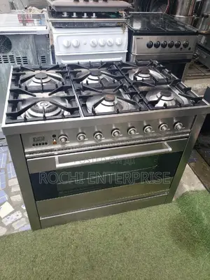 6 Burners Industrial Gas Cooker With Oven