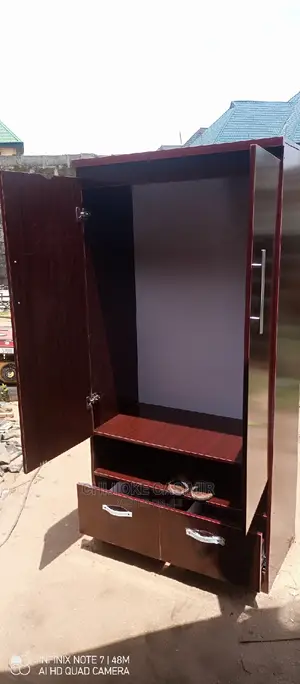 3by6 Wardrobe With Two Drawer and Space for Shoes