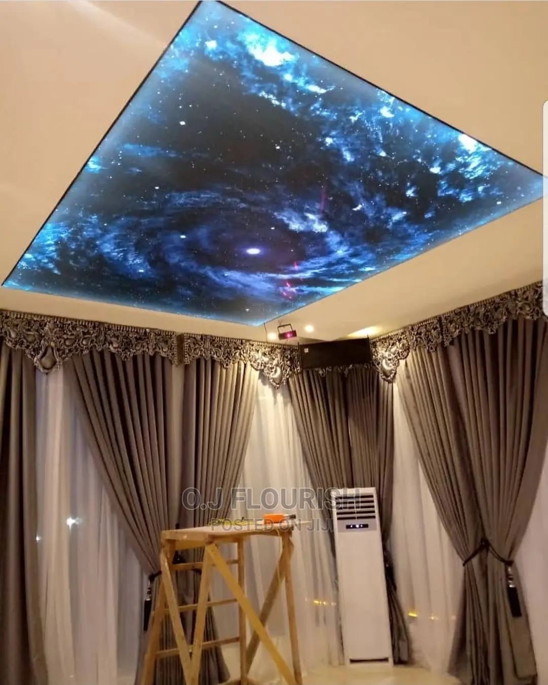 3D Stretch Ceiling Dopey Installation