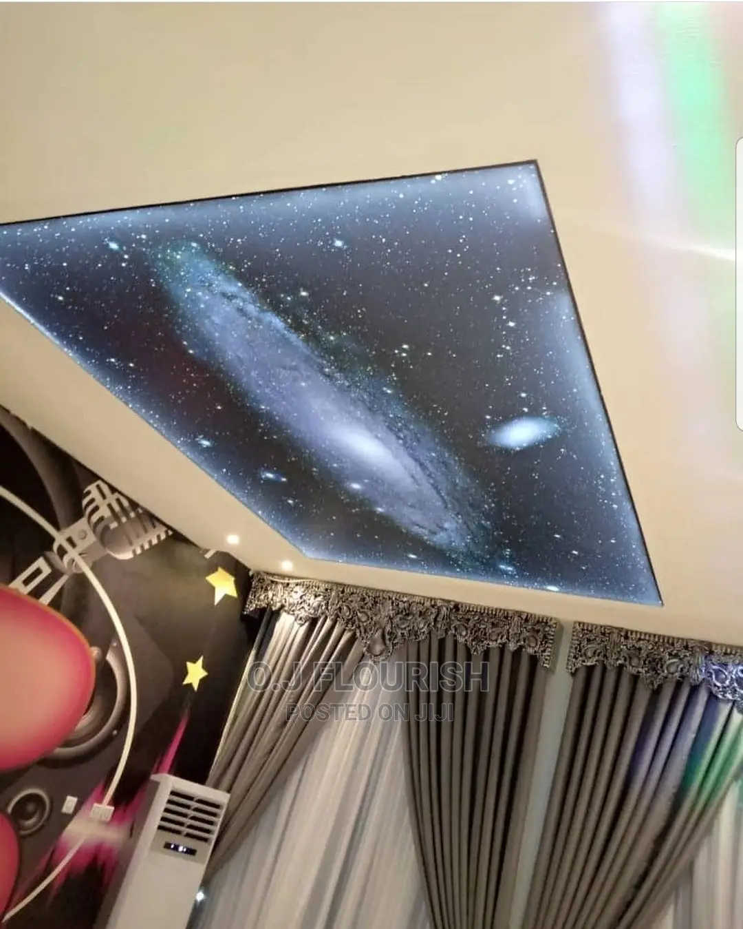 3D Stretch Ceiling Dopey Installation