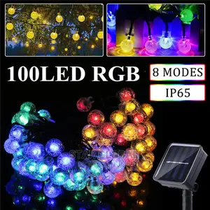 Solar LED Outdoor Colorful Strings Waterproof Garden Light