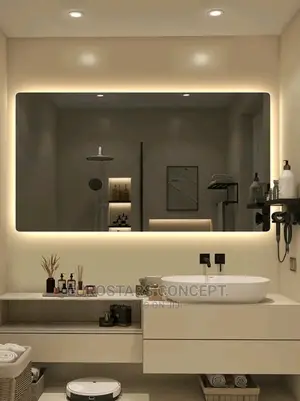 Long Luxury Mirror With 3 Lights an Bluetooth